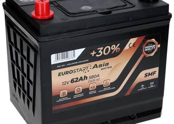 Akumulator Eurostart 12V 62Ah 580A L+ ECA62L