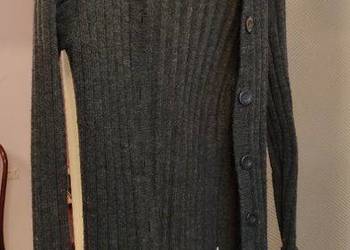 Kardigan sweter szary