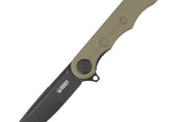 Nóż składany Kubey Knife Mizo Green G10, Blackwashed AUS-10 by Tiguass (KU…