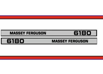 Naklejki Massey Ferguson 6180 Ciągnik Traktor nalepki Komplet Zamienniki mo