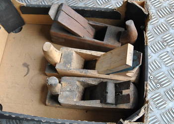 Stare drewniane strugi stolarskie - Zestaw 3 szt. - Vintage, Antyki