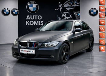 BMW 320 BMW 320i e90 150KM Sedan Czarny Mat 2xPDC IDrive Opłacona #Zamiana…
