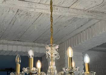 Vintage żyrandol z połowy XX wieku, Czechoslovakia 97 cm wysokość