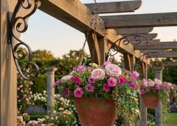 Wspornik metalowy do kwiatów – haki ścienne , kwietnik 3 szt. komplet