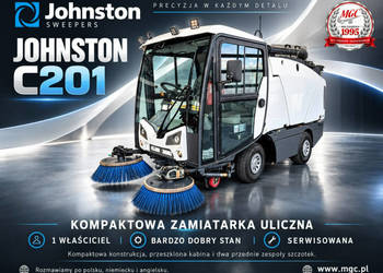 zamiatarki Johnston C200/201 Johnston C200 / KOMPAKTOWA ZAMIATARKA DROGOWA