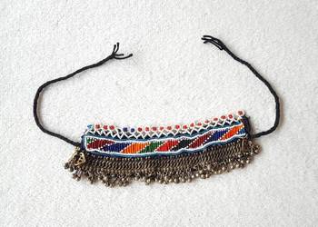 Naszyjnik choker koraliki dzwonki boho bohemian etno orient kolia biżuteria