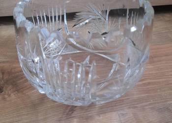Kryształowa miseczka Prl-szkło szlifowane