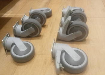 Kółka meblowe obrotowe TENTE fi 100mm jakość