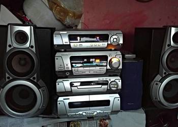 radio 2 kasety CD wieza TECHNICS cały komplet z pilotem oryginał