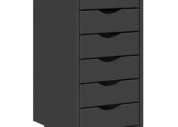 Szafka na kółkach MOSS z szufladami szara sosna WM-355890