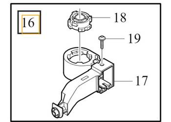 VOLVO C40 XC40 EV mocowanie prawe chlodnicy OE