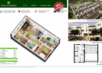 Oferta sprzedaży mieszkania 48.95m2 3 pokoje Tarnów