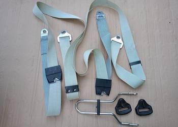 Fiat 126p 125p Syrena pasy bezpieczeństwa statyczne białe pałąk