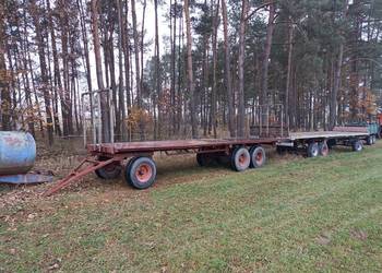 Długi wóz do bel, przyczepa, słoma siano kiszonka