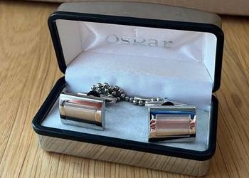 Spinki do mankietów Oskar – eleganckie, w pudełku