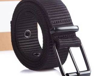 pasek do spodni materiałowy, czarny długość 114cm , nowy