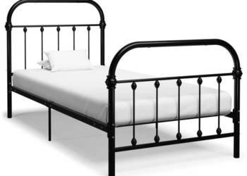 vidaXL Rama łóżka, czarna, metalowa(SKU:284498)