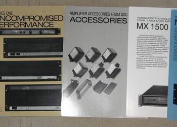 QSC Audio brochures & leaflets lot - broszury informacyjne