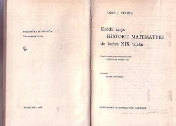 (8555) KROTKI ZARYS HISTORII MATEMATYKI DO KOŃCA XIX WIEKU -