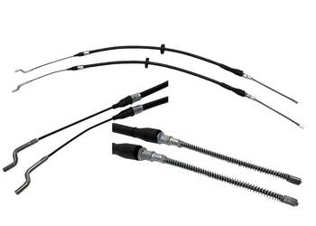 LINKA HAMULCA RĘCZNEGO TYŁ LEWA + PRAWA POD BĘBNY VW TRANSPORTER T4 KOMPLET