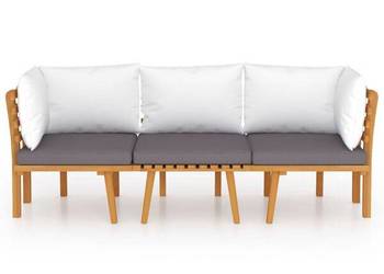 vidaXL 3-cz. zestaw wypoczynkowy do ogrodu(SKU:3087007)