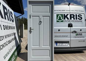 Drzwi zewnętrzne wewnątrzklatkowe drewniane Na każdy wymiar
