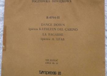 Płyta pocztówka dźwiękowa 1978 K. Del Carino, Amanda Lear