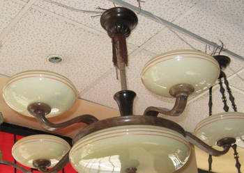 Lampa wisząca- Żyrandol 5 ramienny -- oryginał