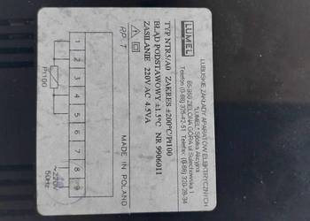 cyfrowy miernik LUMEL typ NTR5/A0 zakres 200C /Pt100