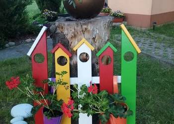 Płotek ogrodowy drewniany - ozdobny