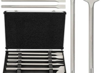 zestaw dłut sds max 6szt płaskie dłuto fo betonu  PM-ZD-6T