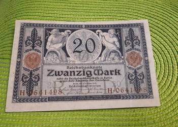 banknot niemiecki 20 marek z 1915r
