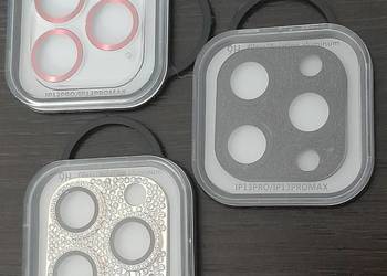 Osłony obiektywów aparatów iPhone 13 Pro/Max, iPhone 14 Pro/Max.