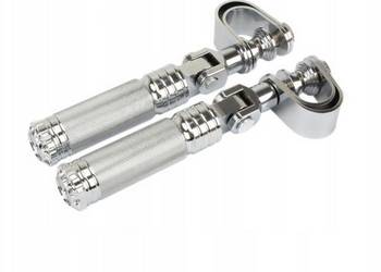 PODNÓŻKI STOPKI  MOTOCYKLOWE SPACERÓWKI CHROMOWANE NA GMOLE