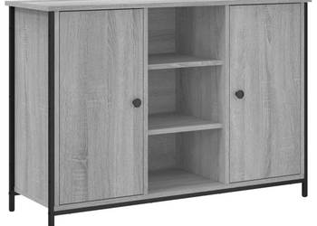 Szafka szary dąb sonoma 100x35x70 cm materiał drewnopochodny WM-835517