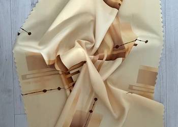 NOWY Obrus brązowy żółty kwadrat  75X75 cm