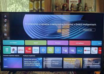 Telewizor LG 43QNED80T6A - roczny, stan idealny - Wawa