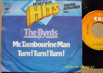 THE BYRDS--MR. TAMBURINE MAN ; Singiel winyl.