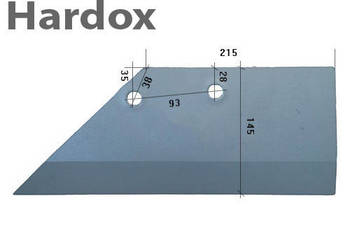 Lemiesz 300hektarów HARDOX 24064501/L części do pługa STEENO