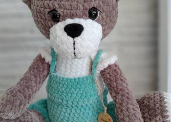 Miś handmade szydełkowy DOSTĘPNY OD RĘKI