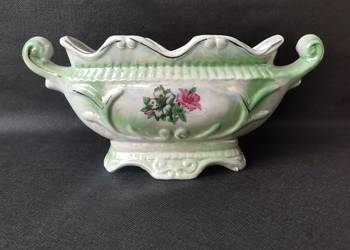 Stara porcelanowa żardiniera, porcelana opalizowana