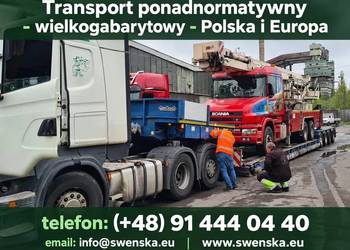 Transport ponadnormatywny - wielkogabarytowy - Polska i Europa