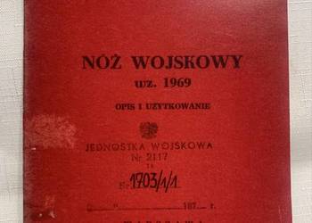 Nôż wojskowy WZ 1969 opis i użytkowanie KOPIA !!!