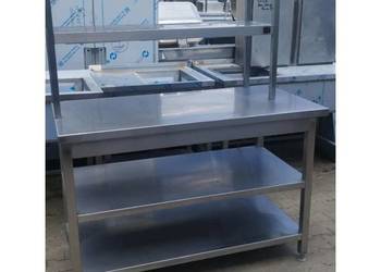 Stół Gastronomiczny Z 2ma Półkami oraz Nadstawką Grzewczą - 133/65/85-157 c