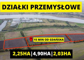 Gdańsk–Wiślinka 9,19 ha przy S7 Działki Przemysłowe UP Z MPZP Okazja!