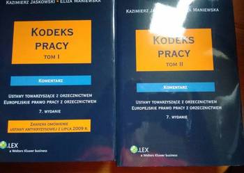 Kodeks pracy.komentarz tom I i tom II Jaśkowski, Maniewska