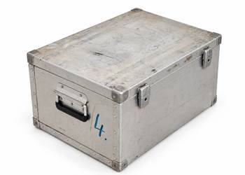 Solidna skrzynia aluminiowa transportowa wojskowa kufer wyprawowy