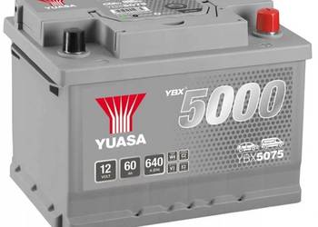 Akumulator 60Ah 640A Yuasa Silver 12V  Prawy Plus