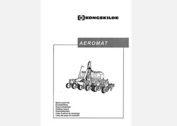 AEROMAT Kongskilde siewnik katalog części j.polski