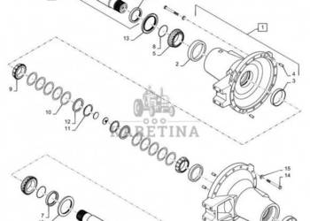 New Holland T6090 Element nośny osi 87331804